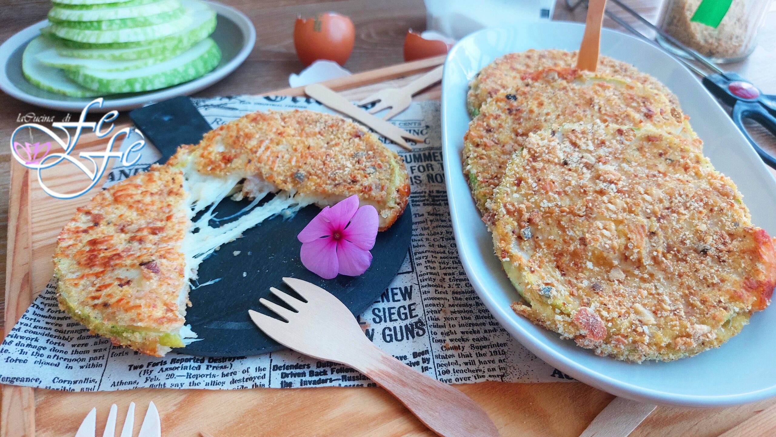 SCHMELZENDE ZUCCHINI-MEDAILLONS