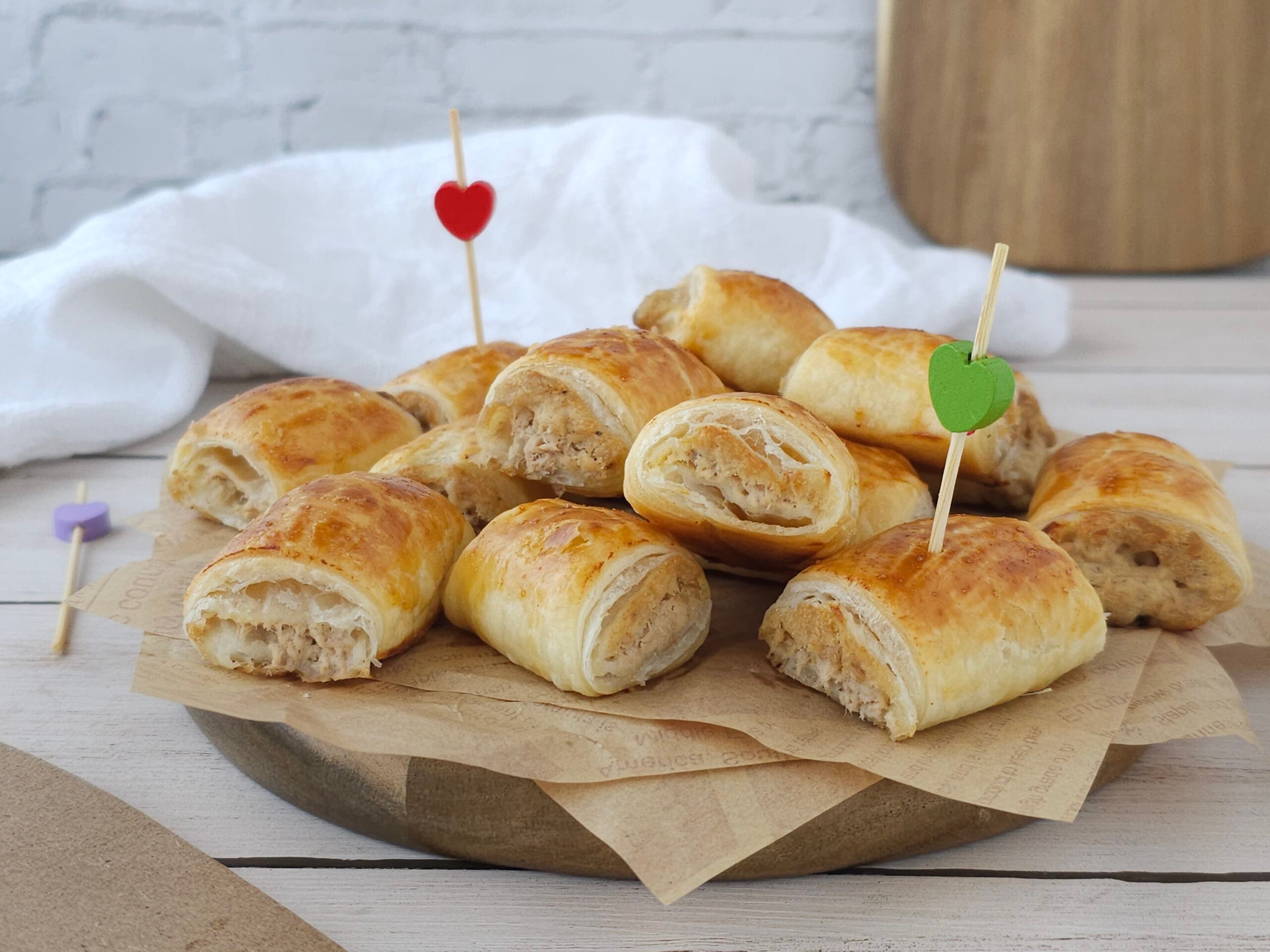 Blätterteiggebäck mit Thunfisch