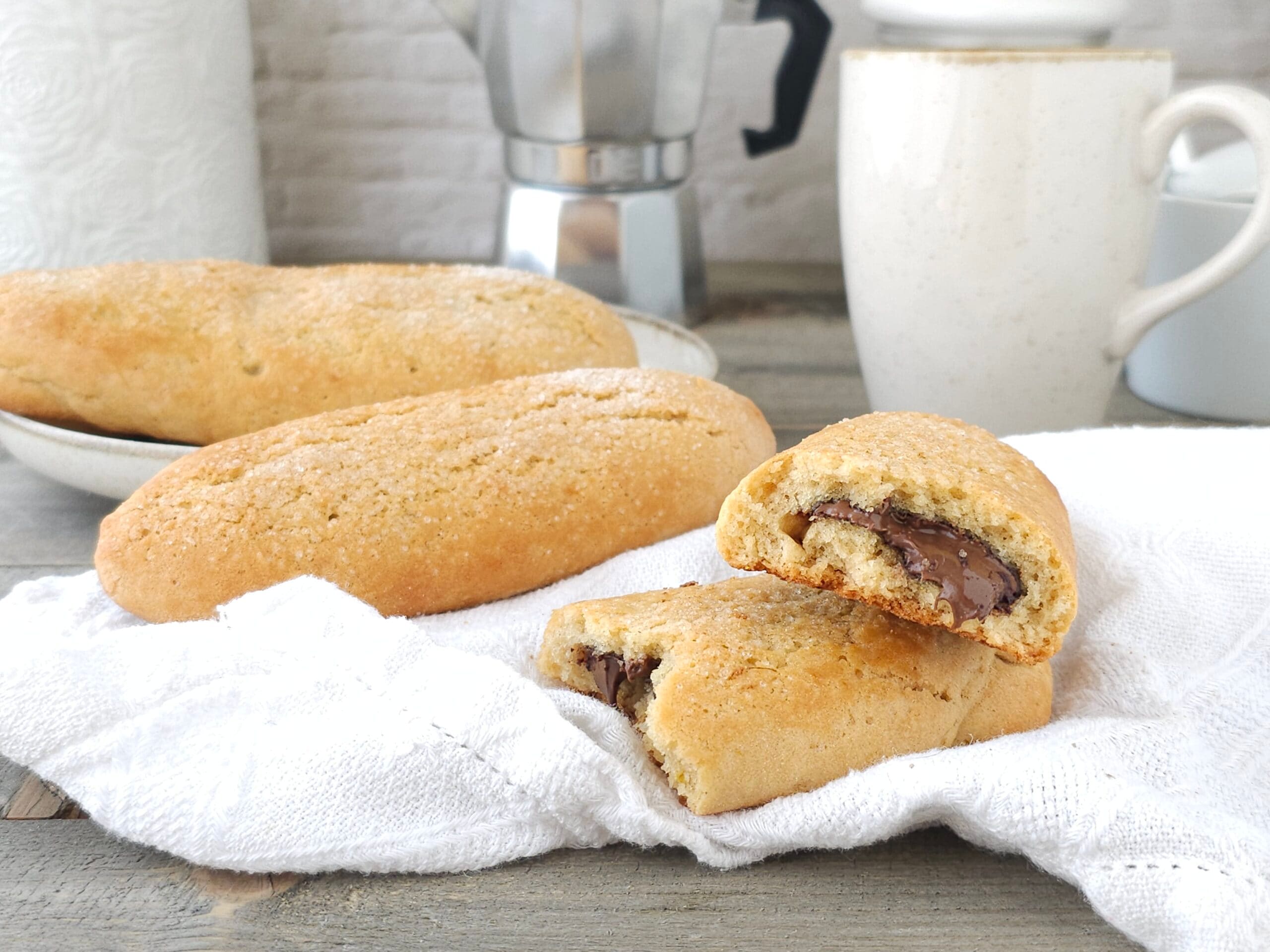 Gefüllter Keks mit Nutella