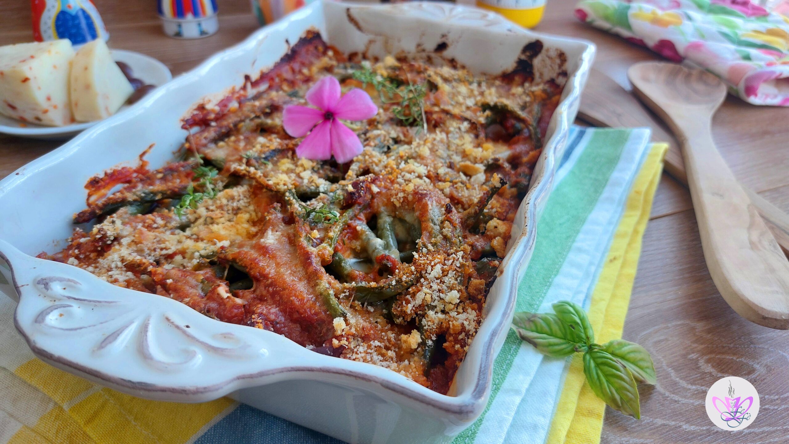 GRATINIERTE GRÜNE BOHNEN MIT TOMATEN (SIZILIANISCHES REZEPT)