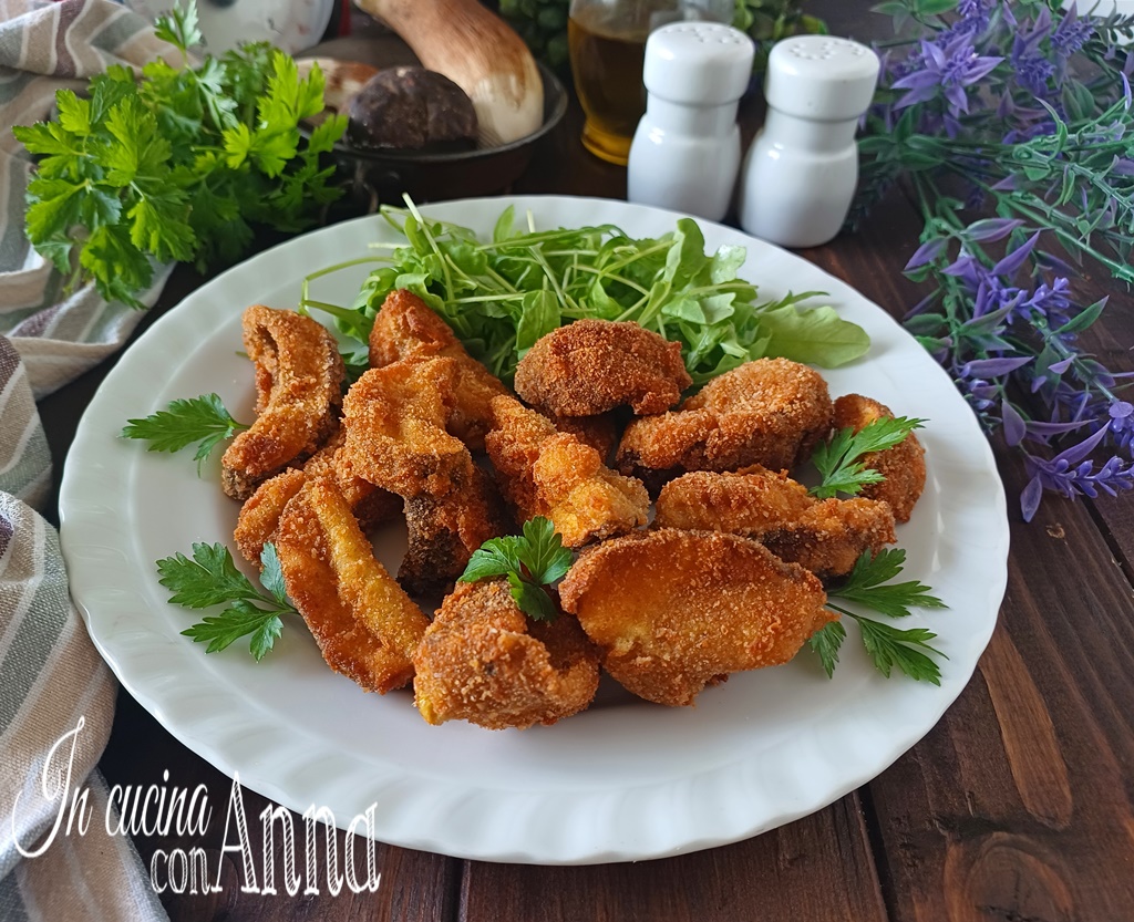 Frittierte Steinpilze