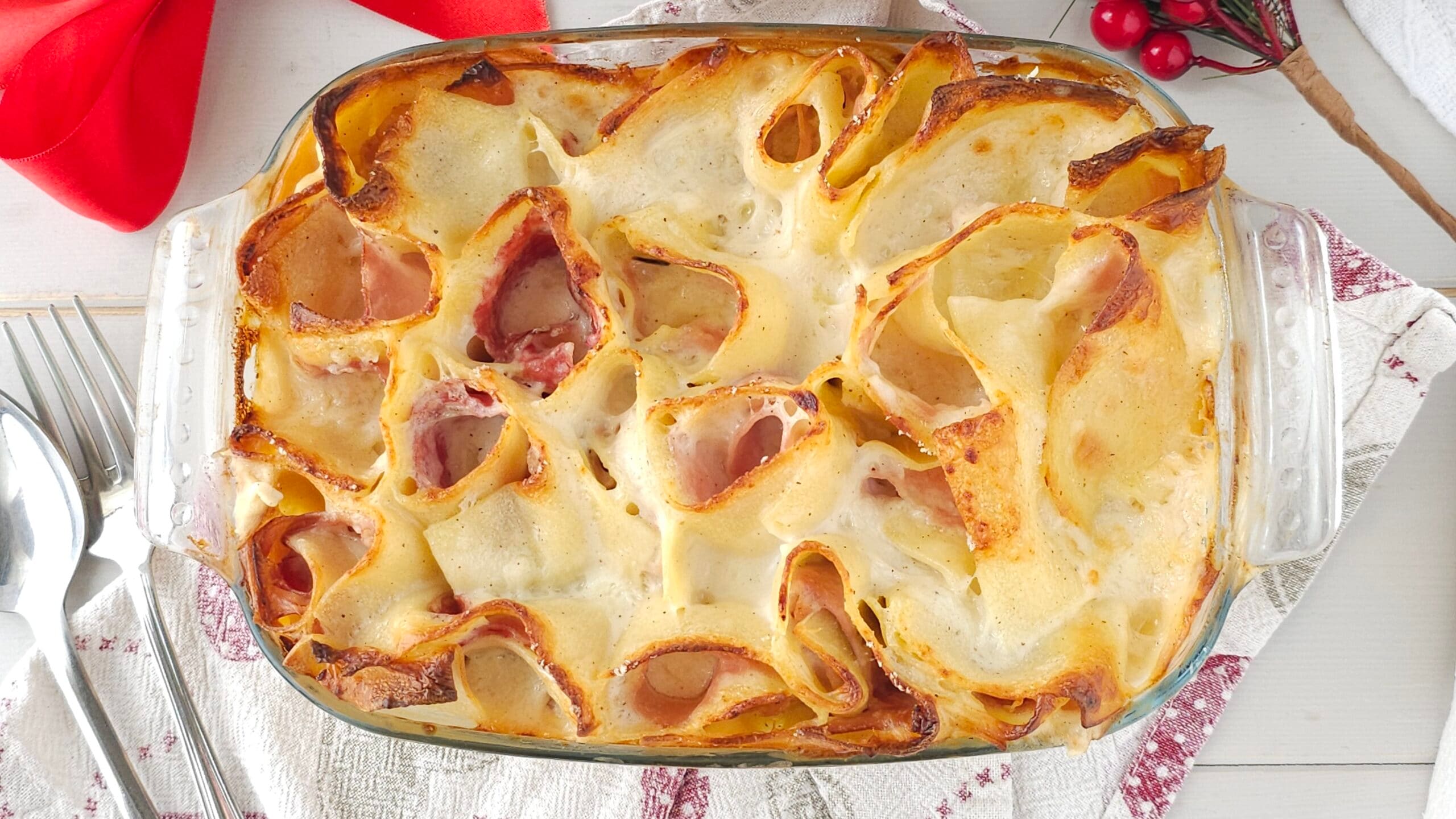 Schnecken oder Rosen aus Lasagne