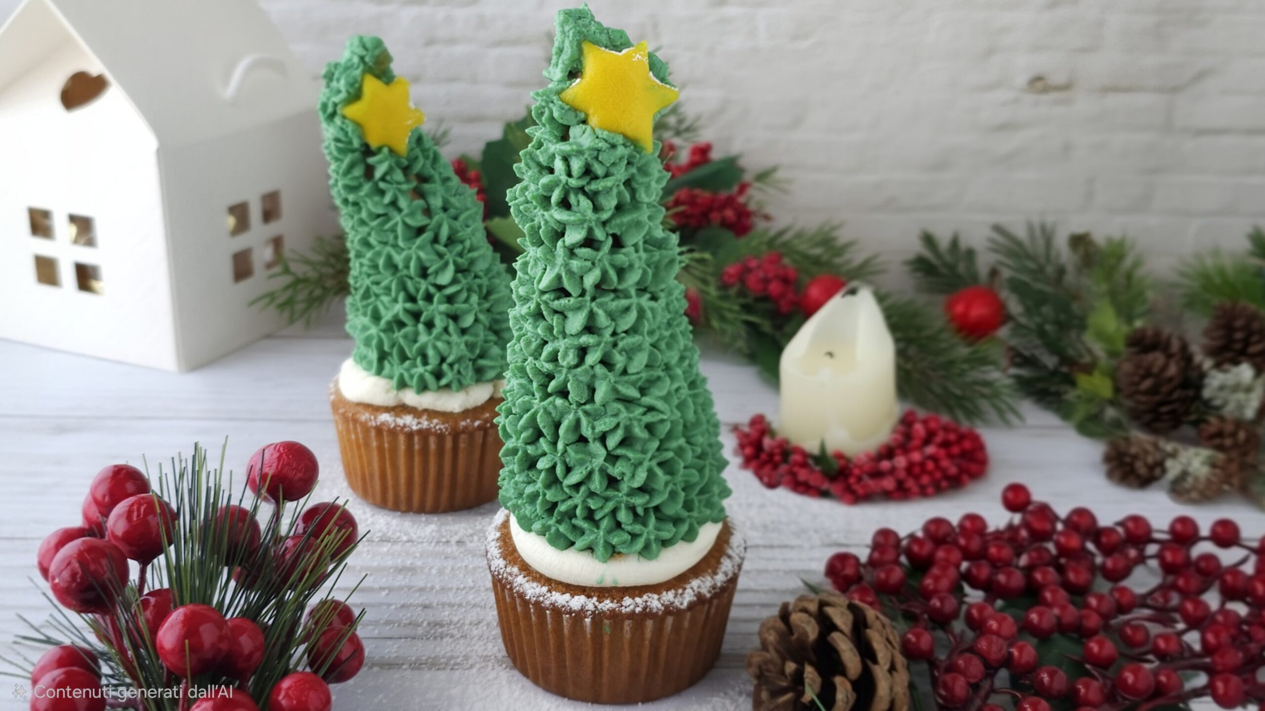 Weihnachtliche Cupcakes Weihnachtsbaum