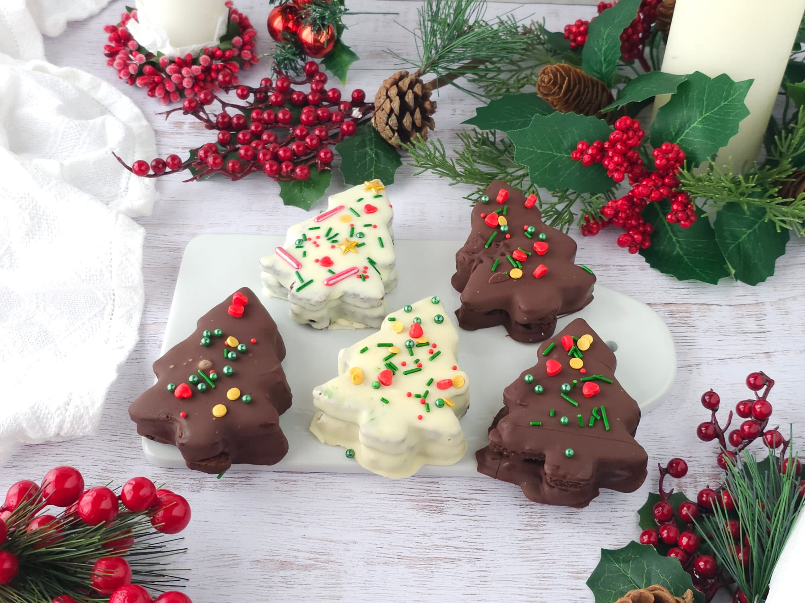 Weihnachtsbaum-Snacks