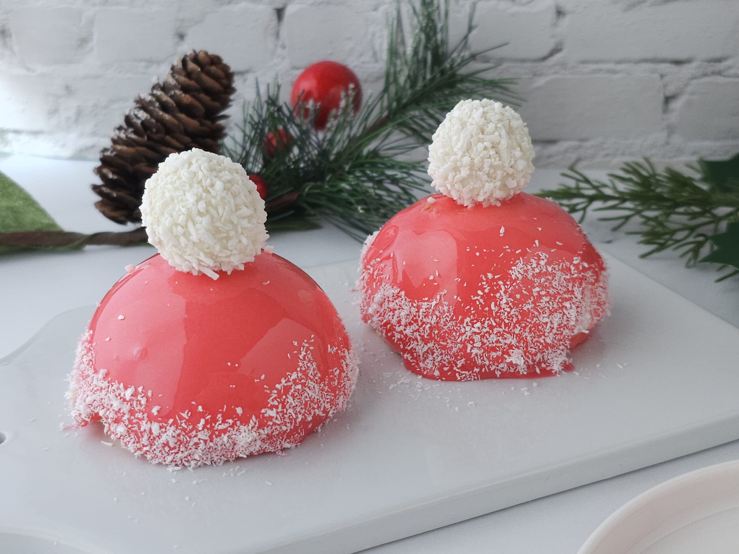 Weihnachtliches Halbgefrorenes Hütchen