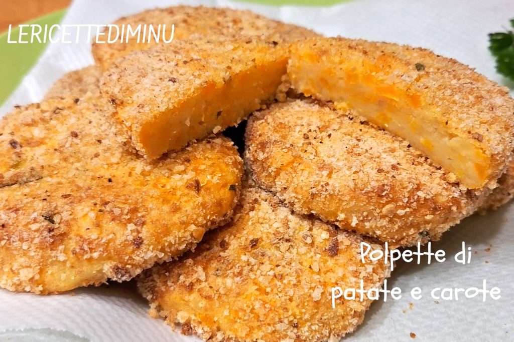 Gebackene Kartoffel- und Karottenbällchen