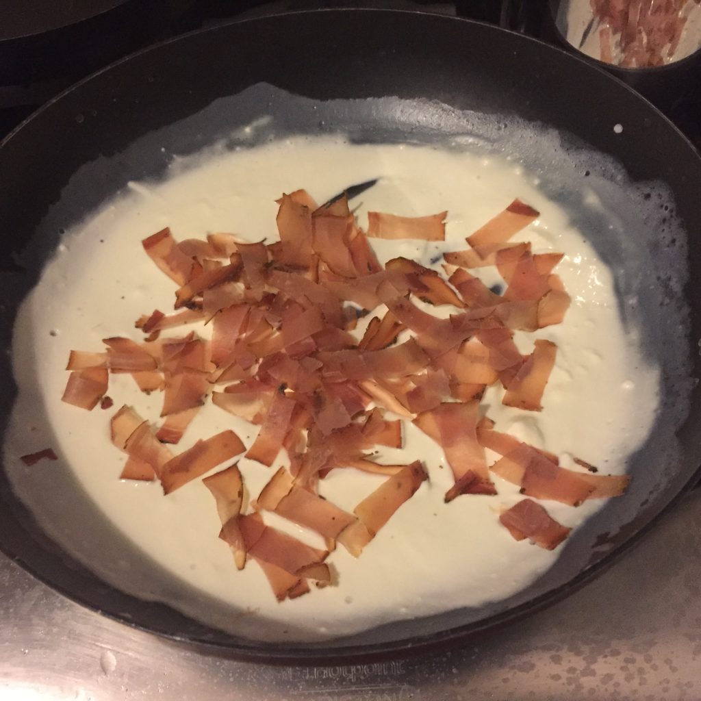 philadelphia speck und getrocknete tomaten