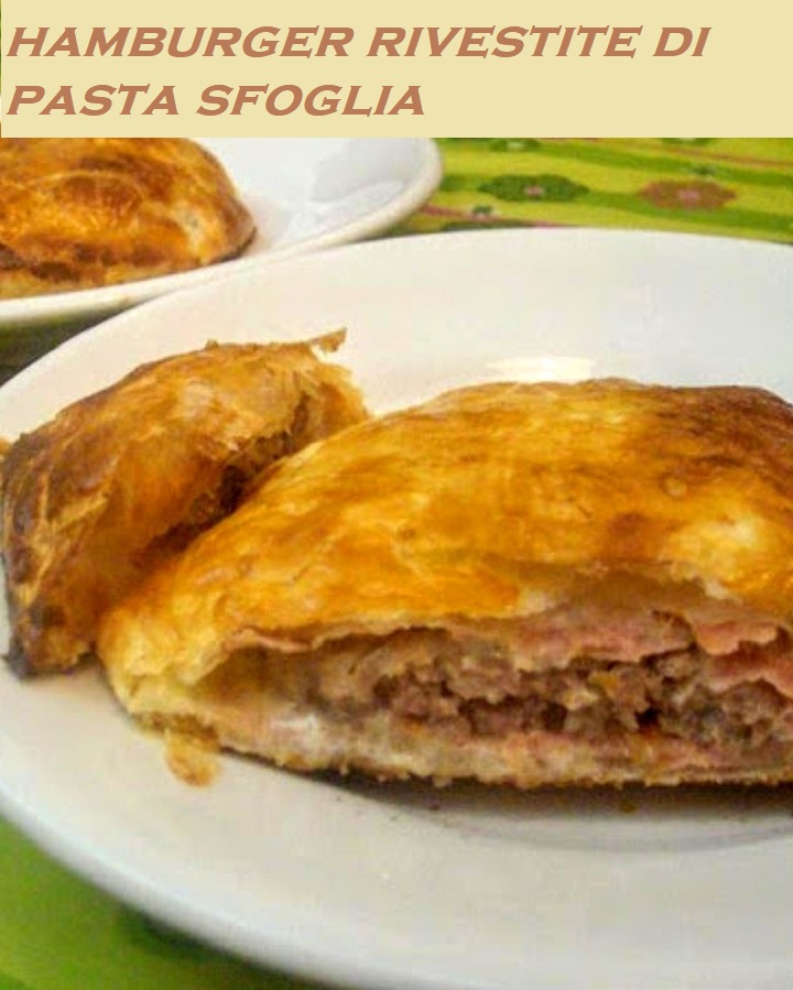 hamburger in blätterteig gehüllt