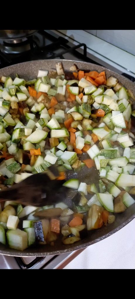 Wir braten es in der Pfanne