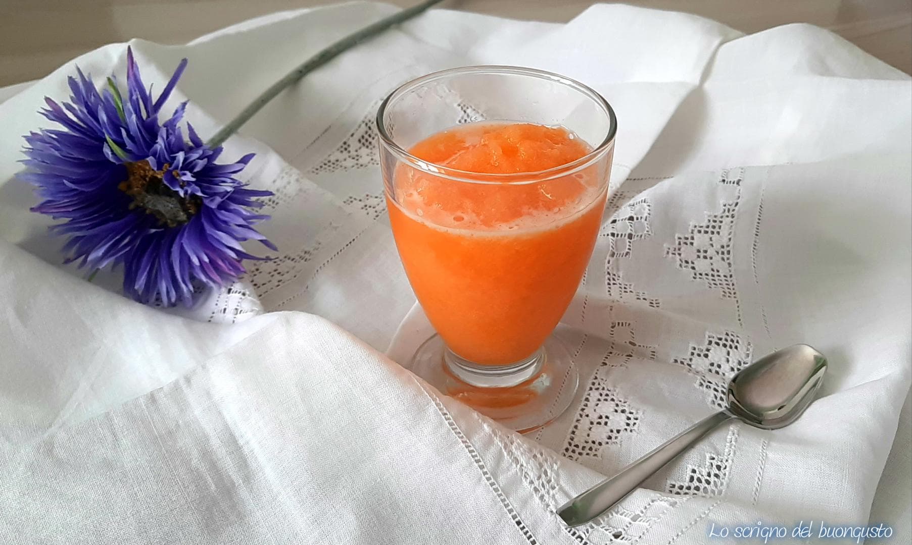 Hausgemachtes Melonengranita