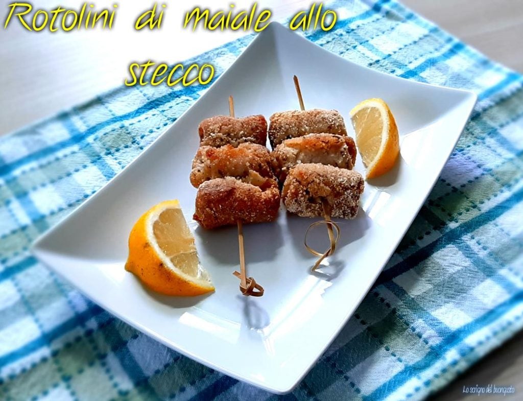 Schweineröllchen am Spieß