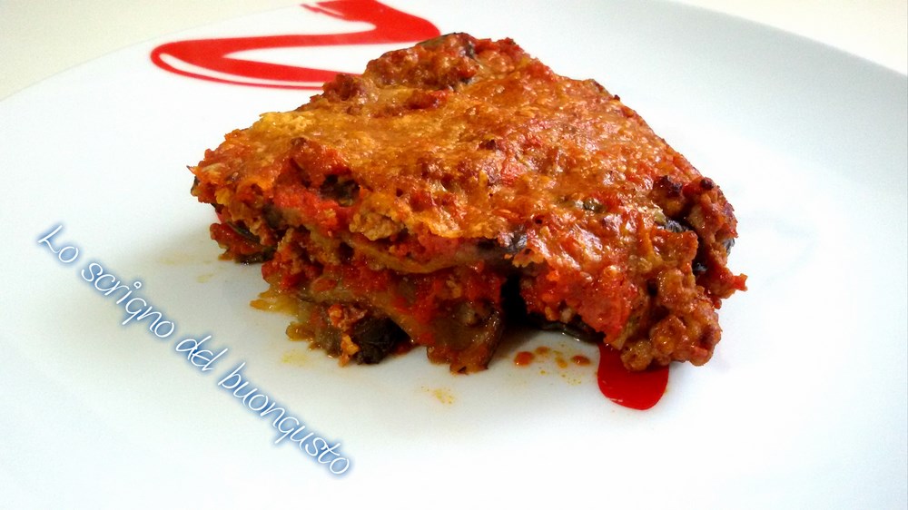 Parmigiana mit gegrillten Auberginen
