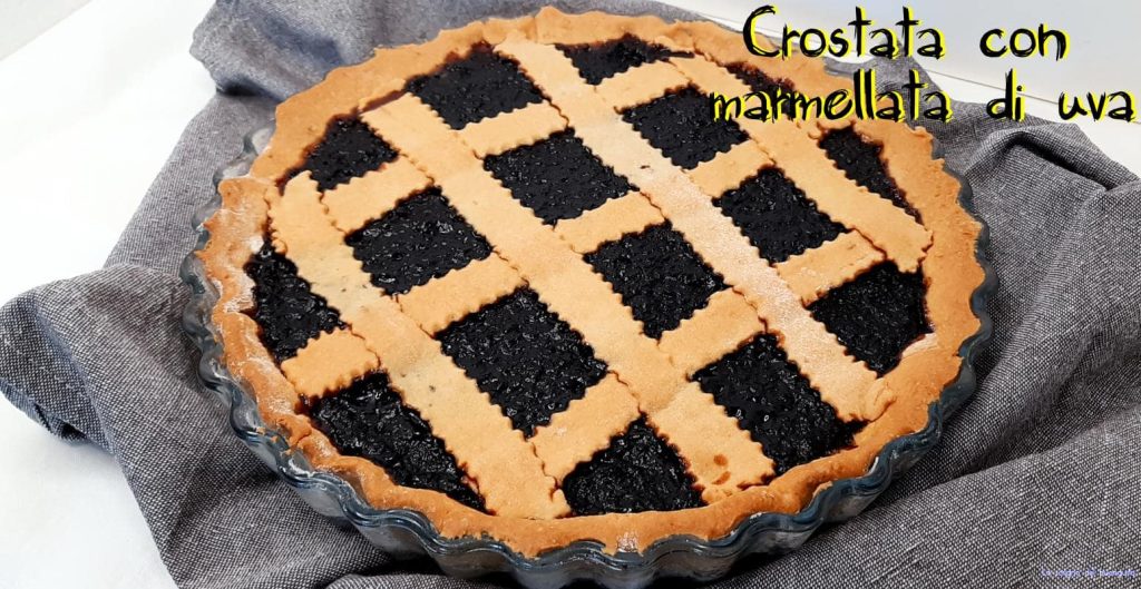 Traubenkuchen mit Traubenmarmelade