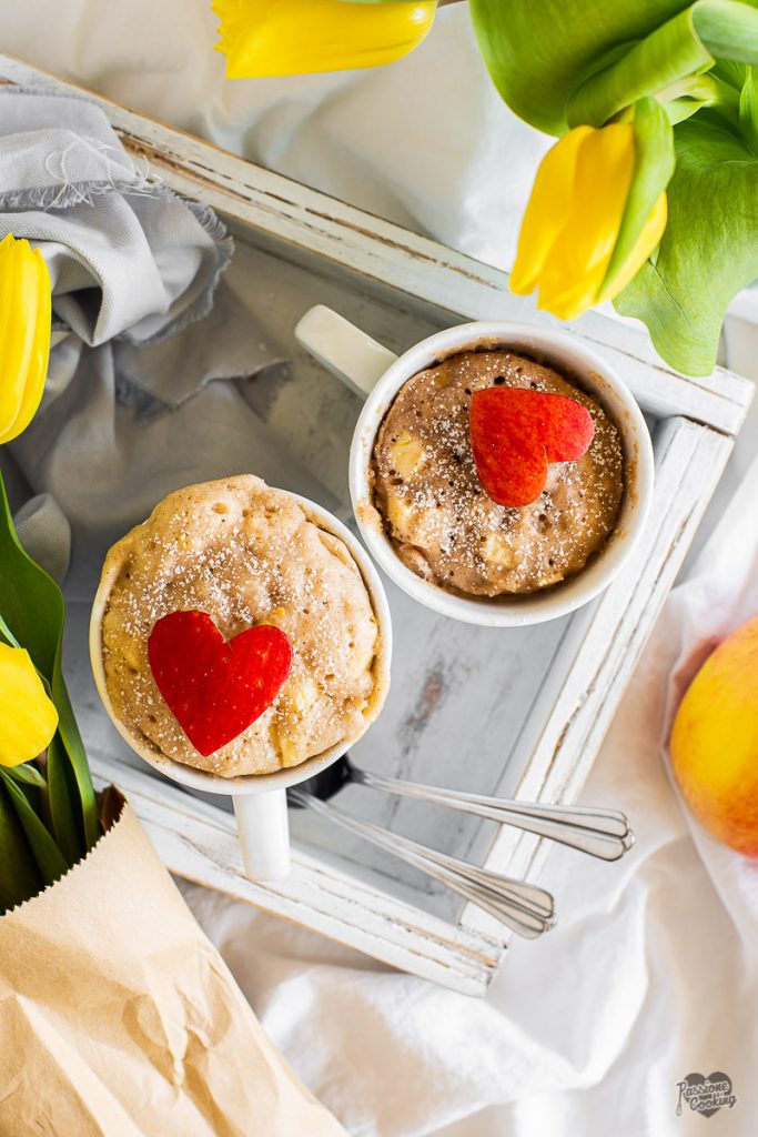 Apfelkuchen in der Tasse