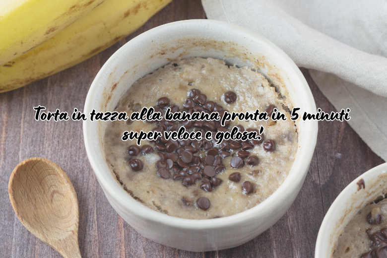 Bananen-Tassenkuchen in 5 Minuten fertig – super schnell und lecker!