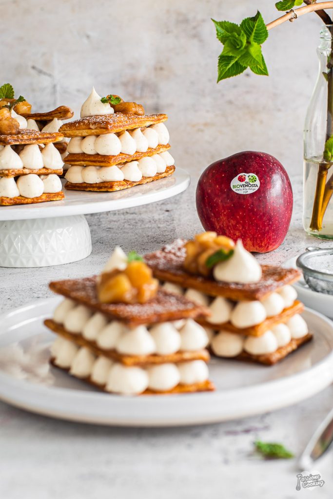 Blätterteigkuchen mit Red Delicious Bio Äpfeln