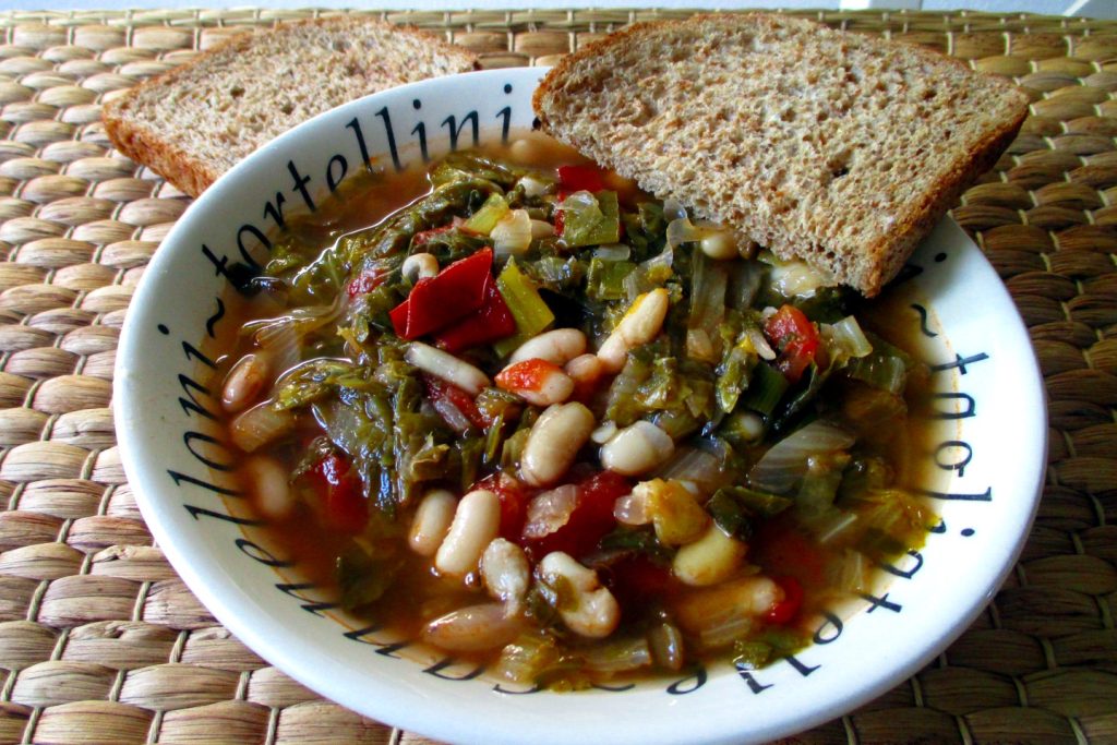 Bohnen und Endivien, Mangia senza Pancia