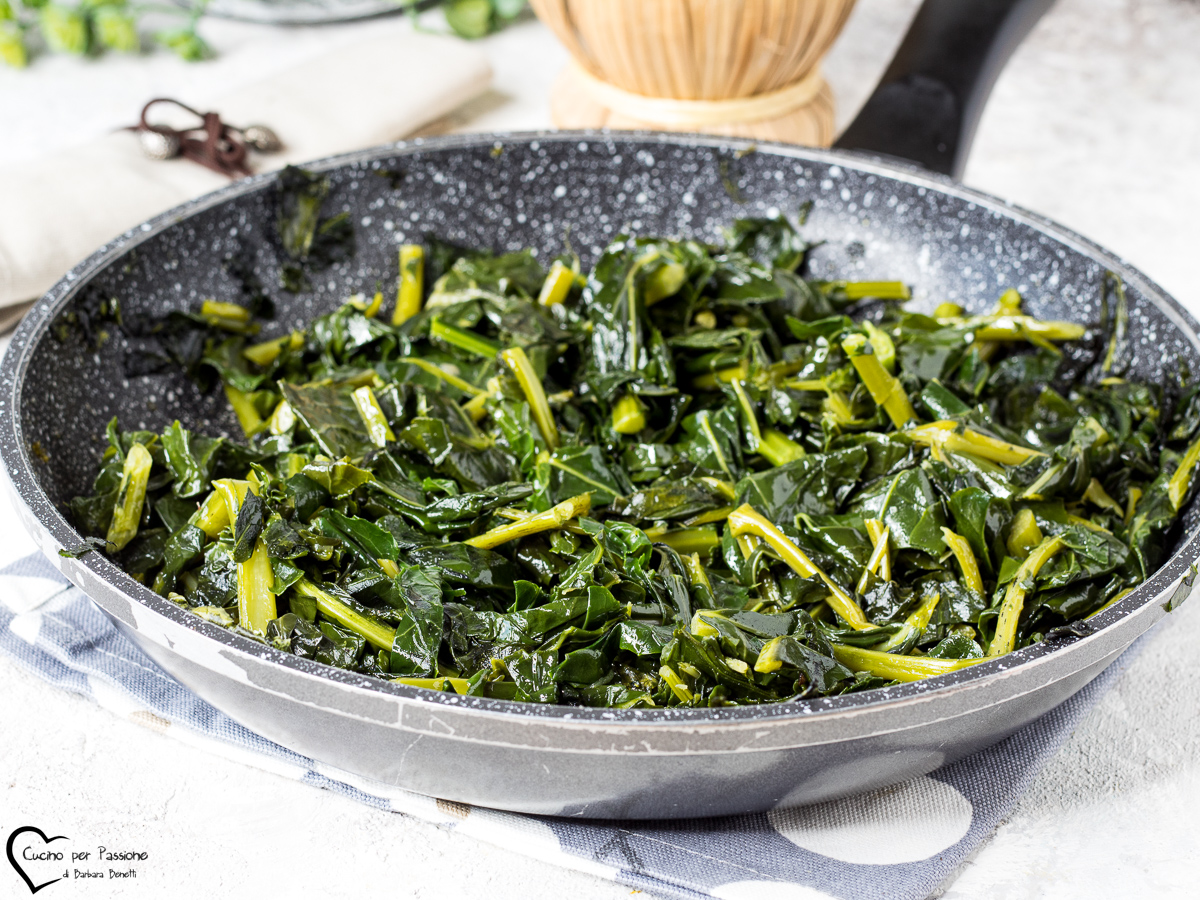 PFANNENGERICHT MIT BROCCOLO FIOLARO AUS CREAZZO