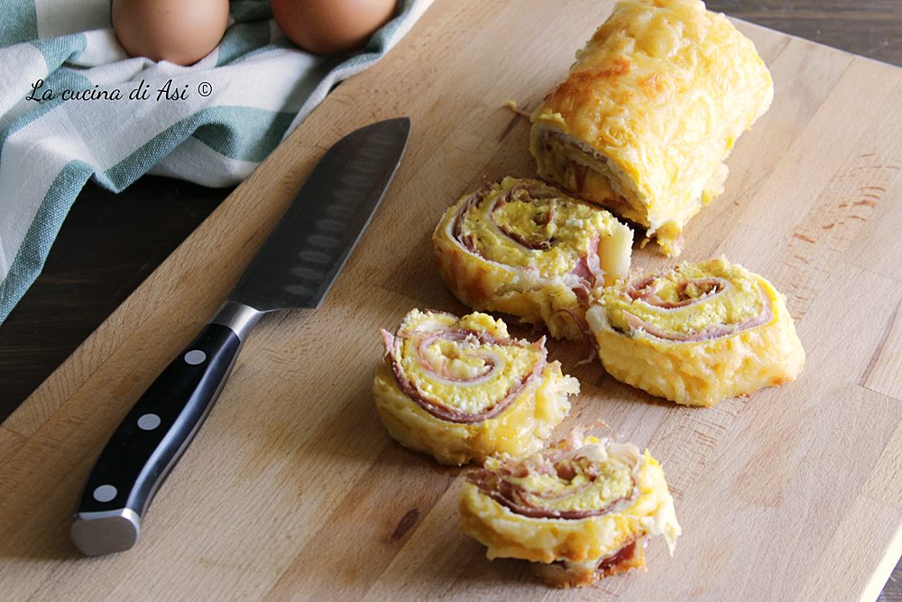 Brotstrudel mit Speck