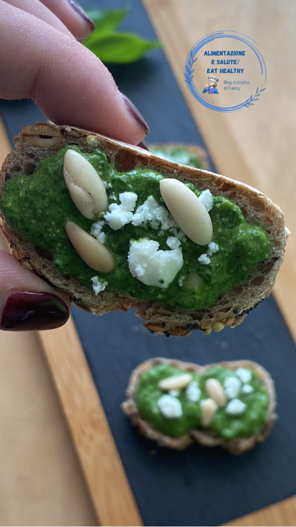 Basilikumsauce für Bruschetta