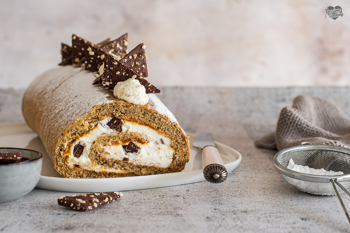 Buchweizen-Haselnussrolle – glutenfrei