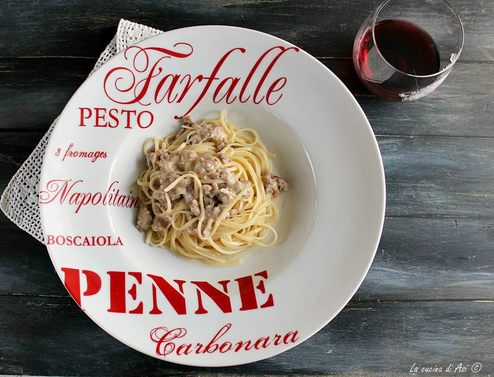 Cacio Pepe und Wurst