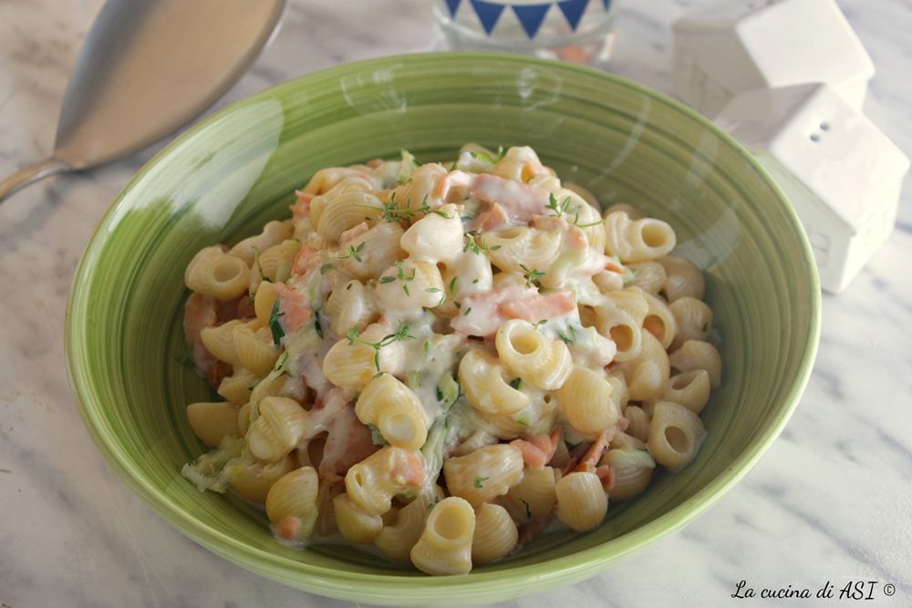 Cremige Pasta mit Philadelphia Zucchini Lachs