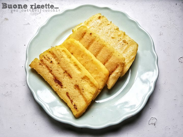 Gebratene Polenta-Crostini aus dem Ofen