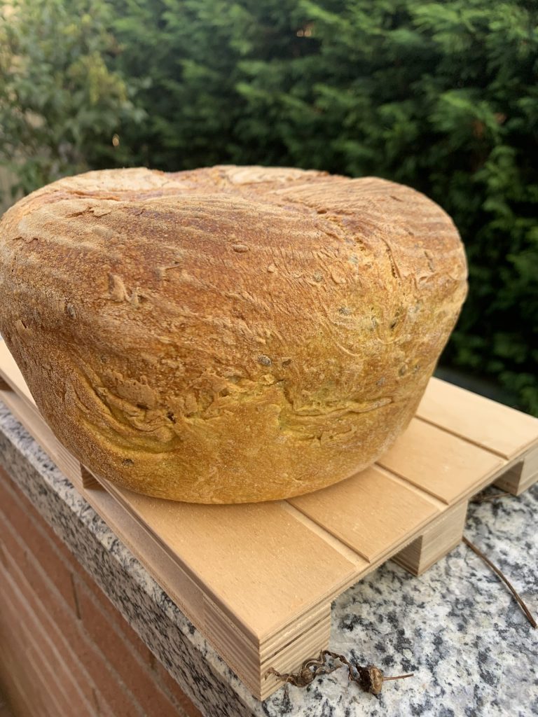 Kurkuma-Brot mit gemischten Samen