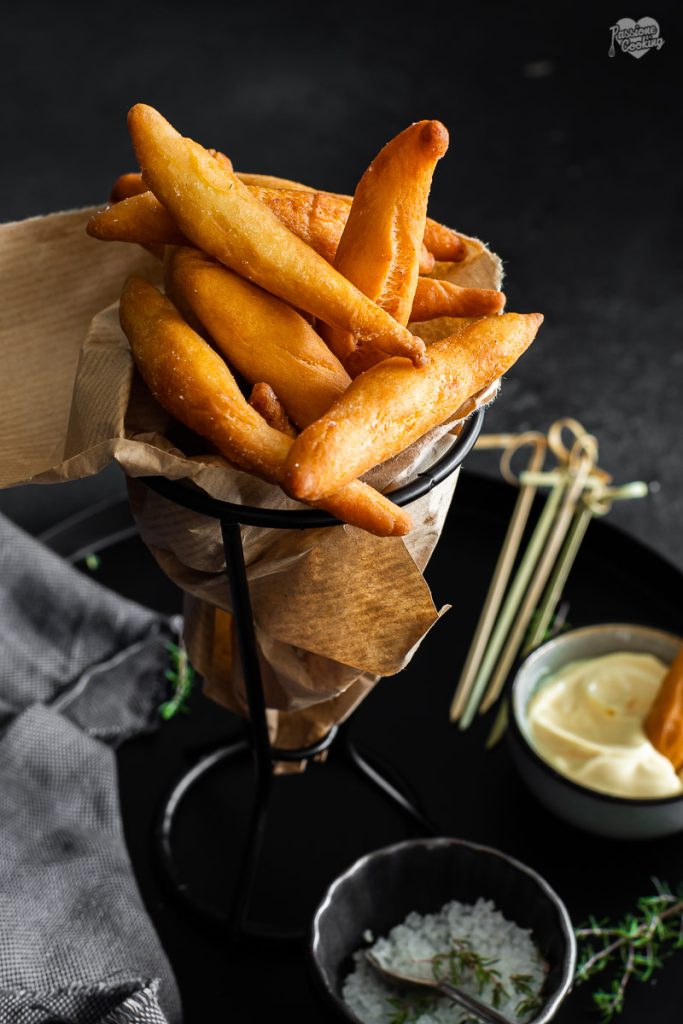 Frittierte Schupfnudeln