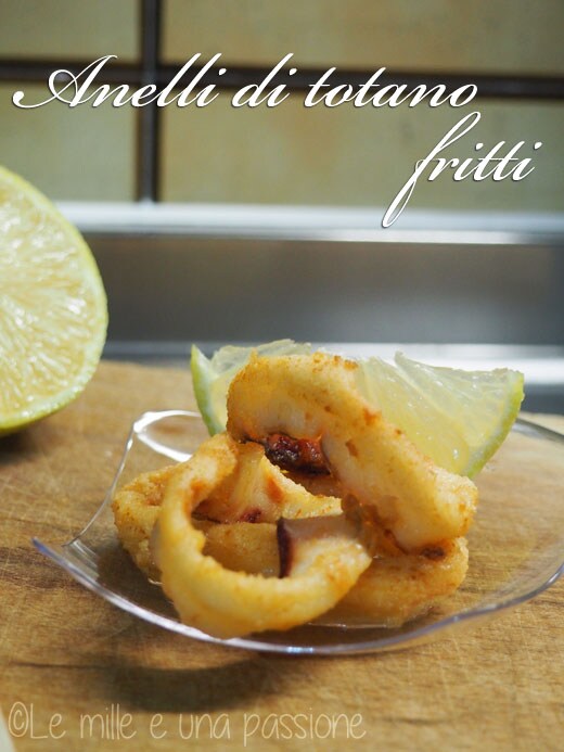 Frittierte Tintenfischringe