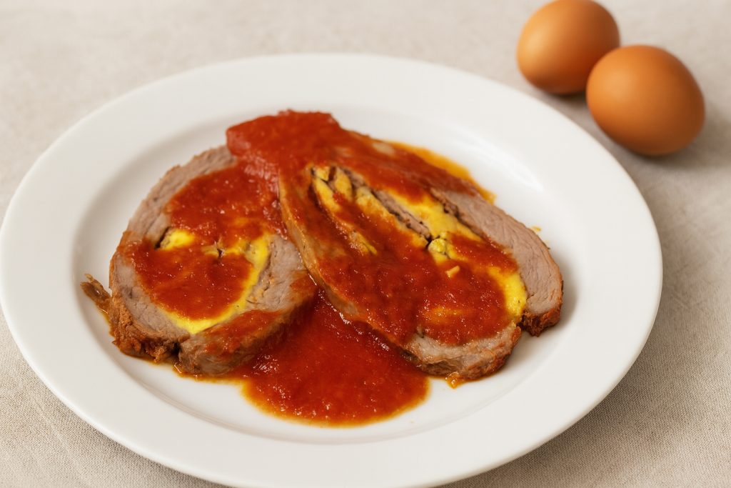 Gefüllte Kalbstasche