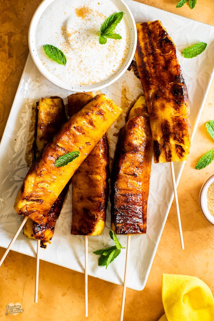 Gegrillte Ananas mit Kokoscreme