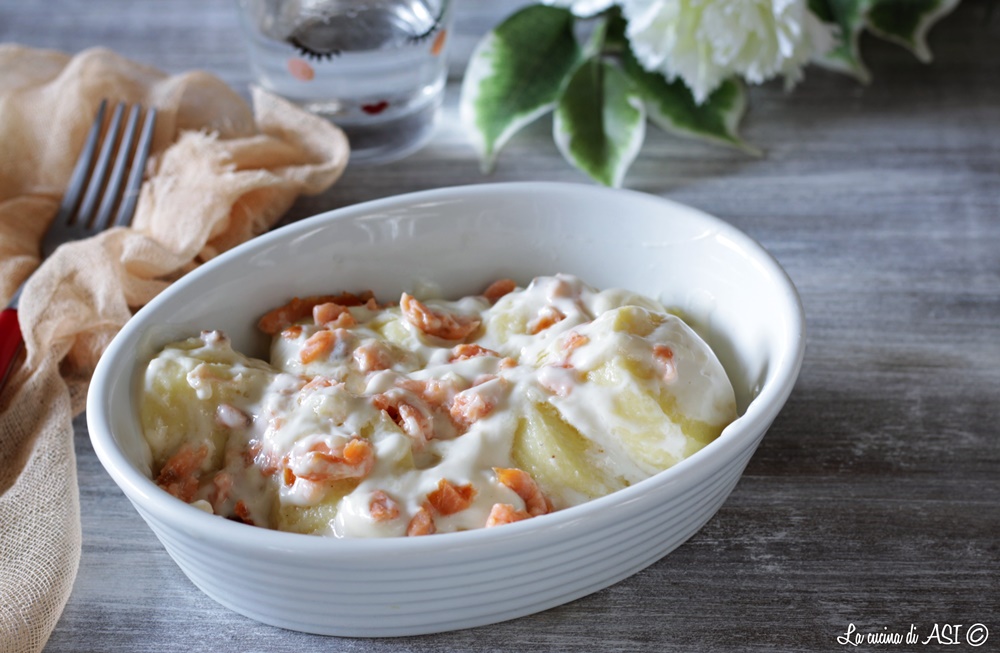 Gnocchi alla romana mit Lachs