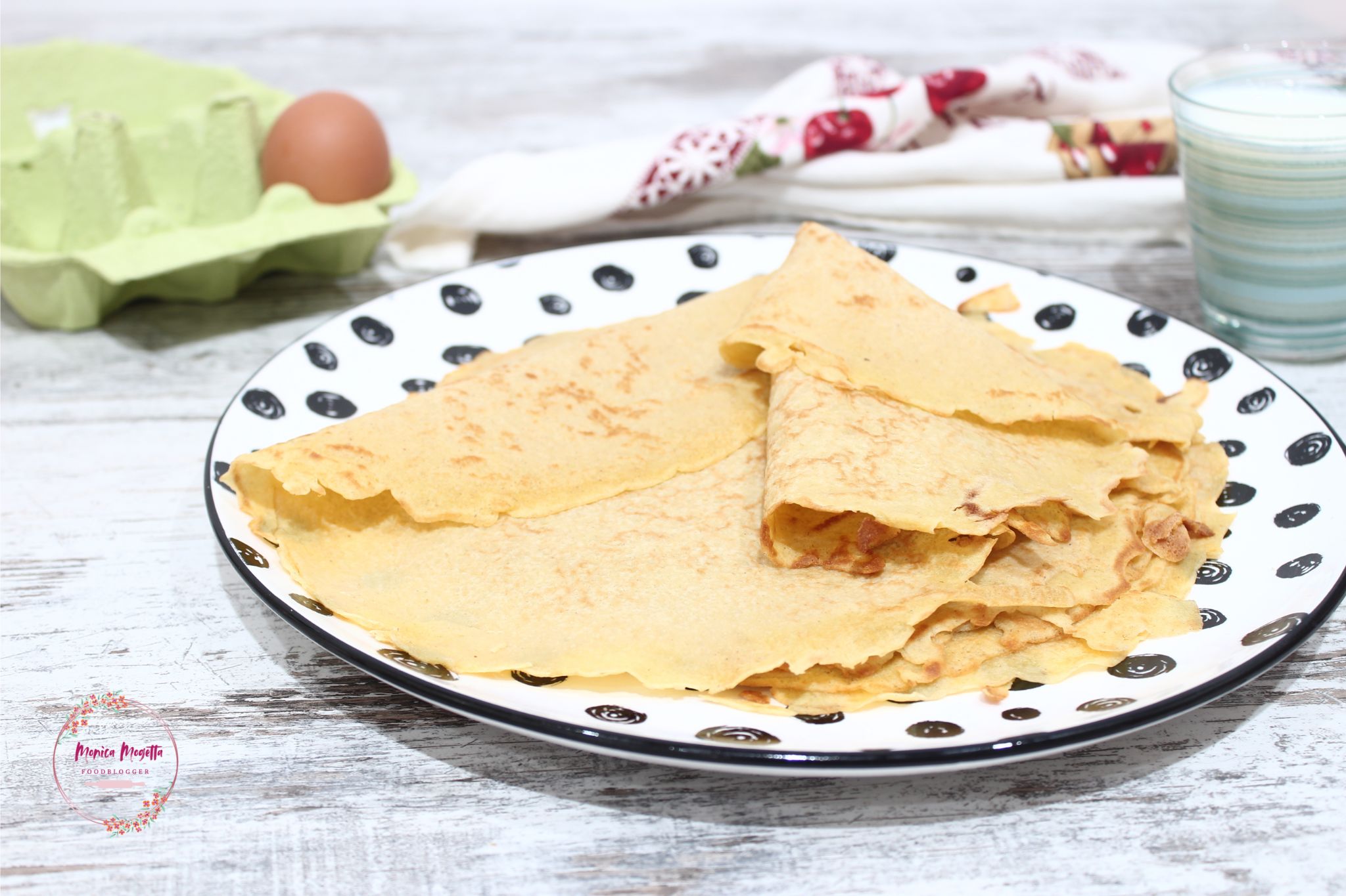 Grundrezept für Crêpes mit Hafermehl