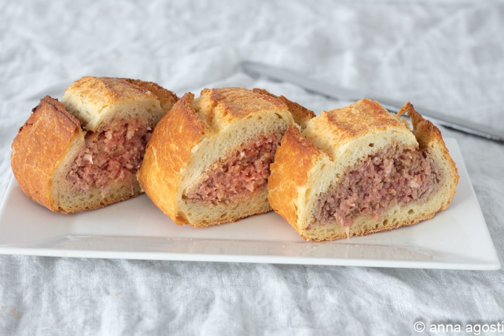 hackbraten in brotkruste