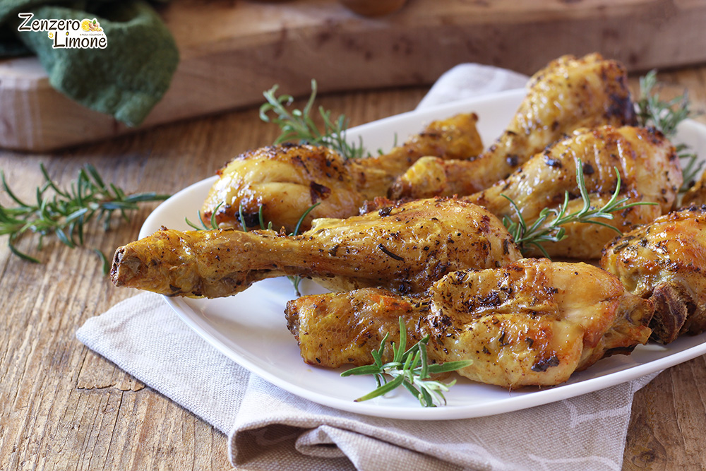 Hähnchenschenkel in der Heißluftfritteuse