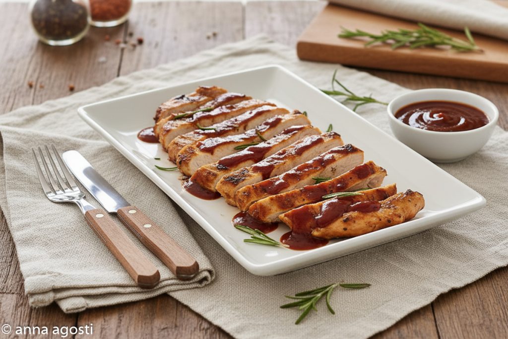 Hähnchensteak mit BBQ-Sauce