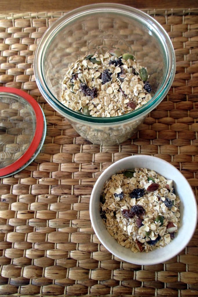 Hausgemachtes Müsli ohne Zucker, Mangia senza Pancia