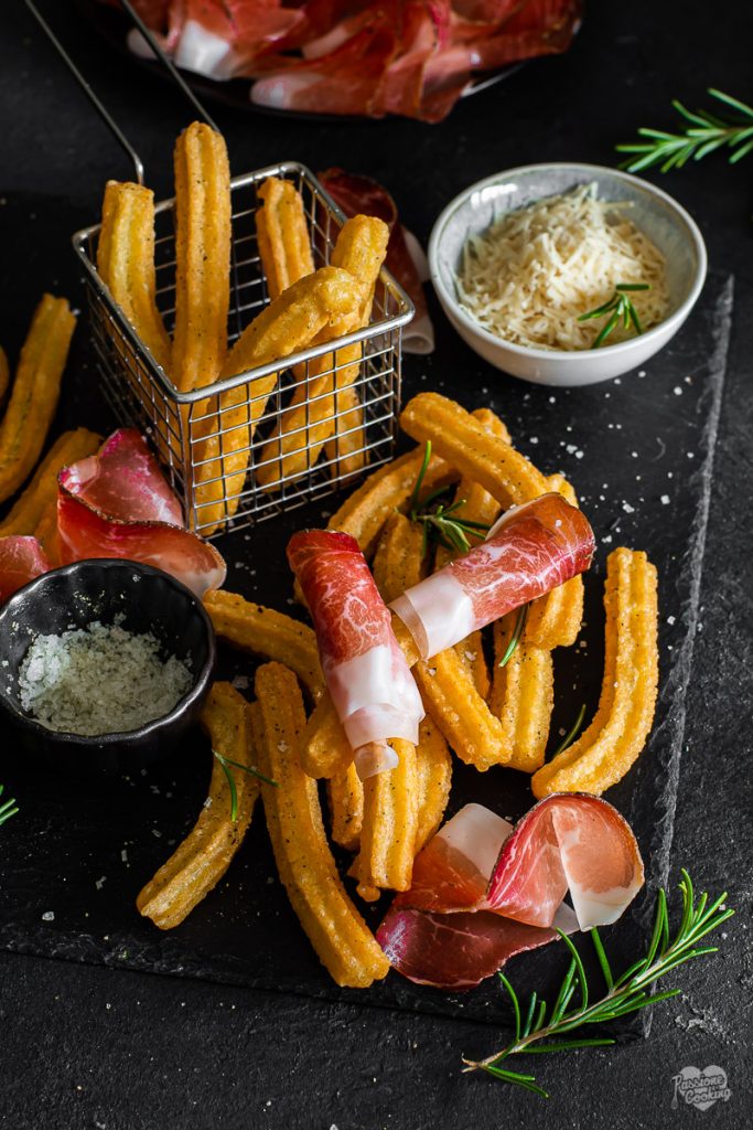 Herzhafte Churros mit Südtiroler Speck g.g.A.