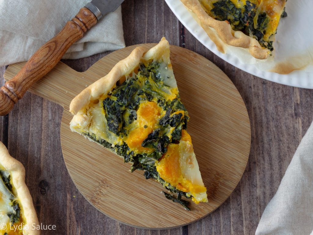 Herzhafte Torte mit Kürbis und Taleggio