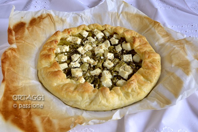 Herzhafter Kuchen mit Puntarelle – schnelles Rezept