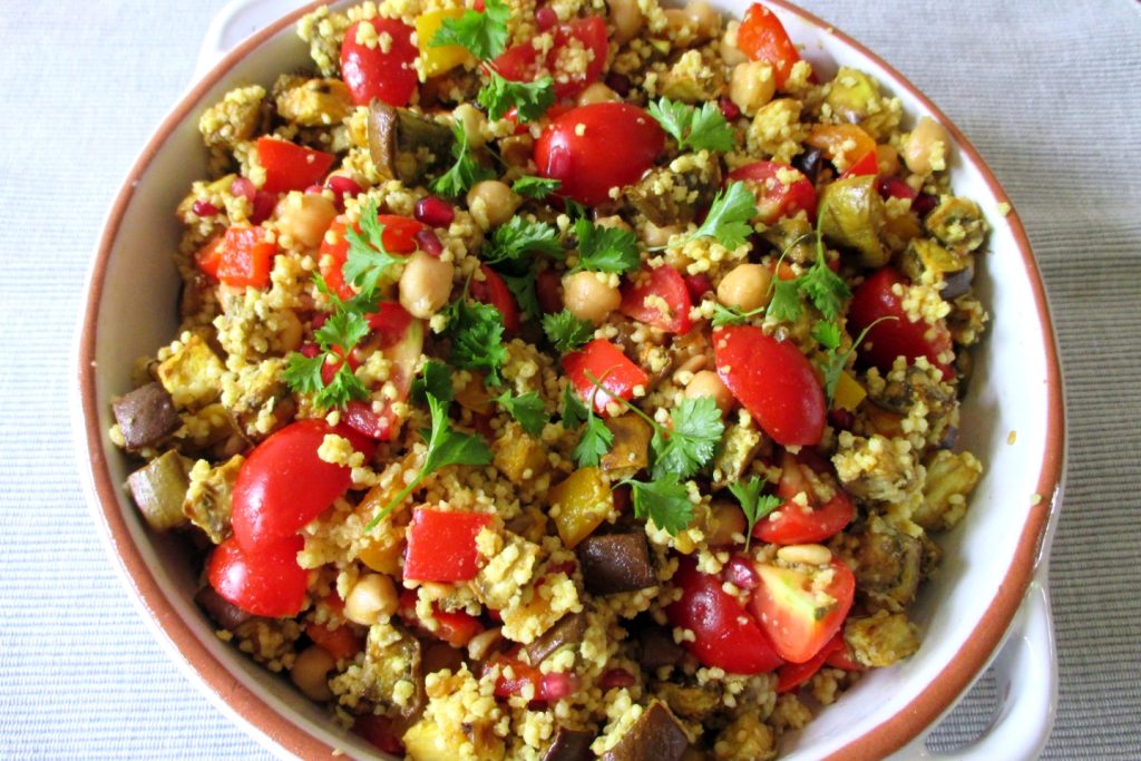 Hirse mit orientalischem Gemüse, Mangia senza Pancia