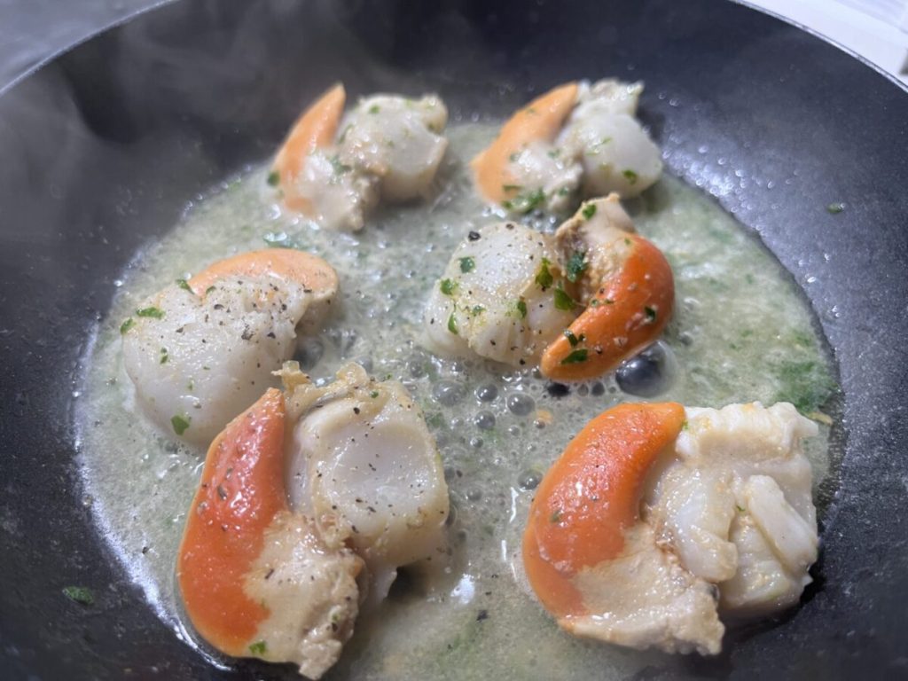 Safranrisotto Jakobsmuscheln