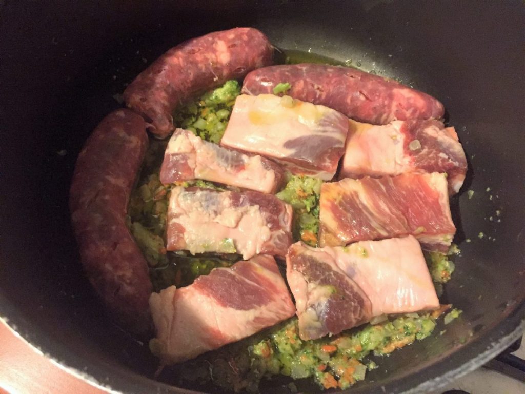 Rippchen und Wurst mit Wirsing