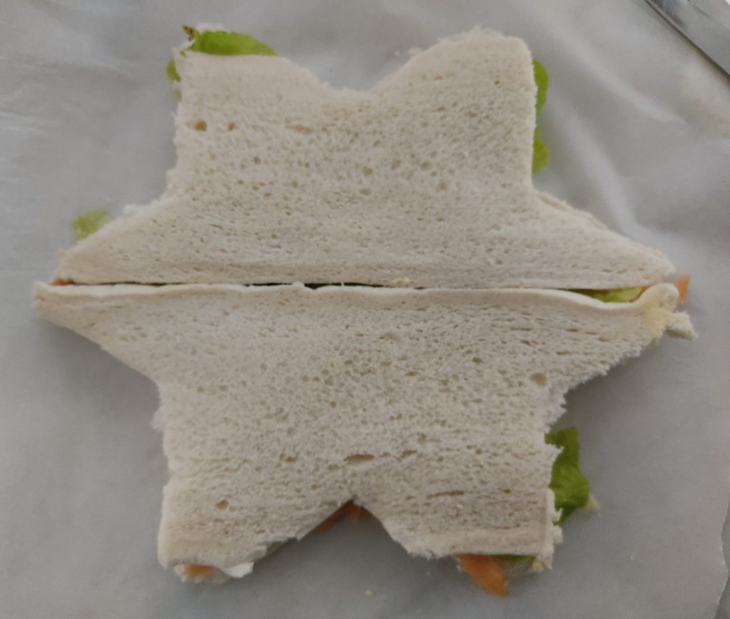 Lachs-Sandwich-Stern
