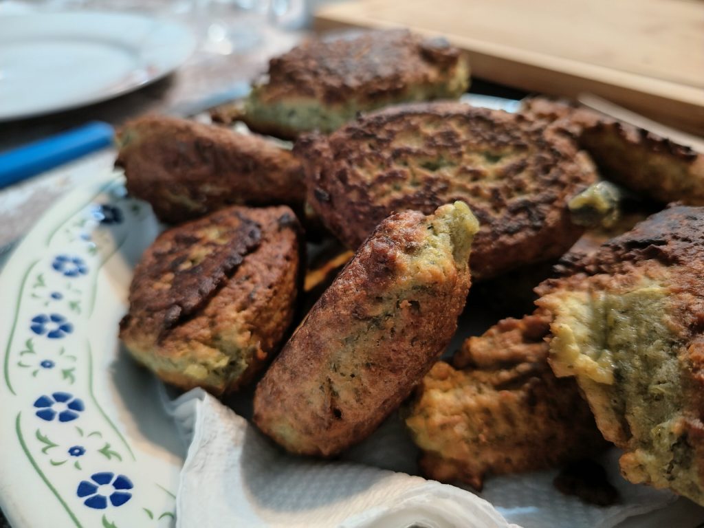 Kichererbsenbällchen.