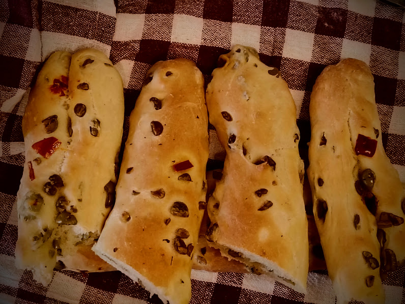 Ciabatta-Brot mit Oliven