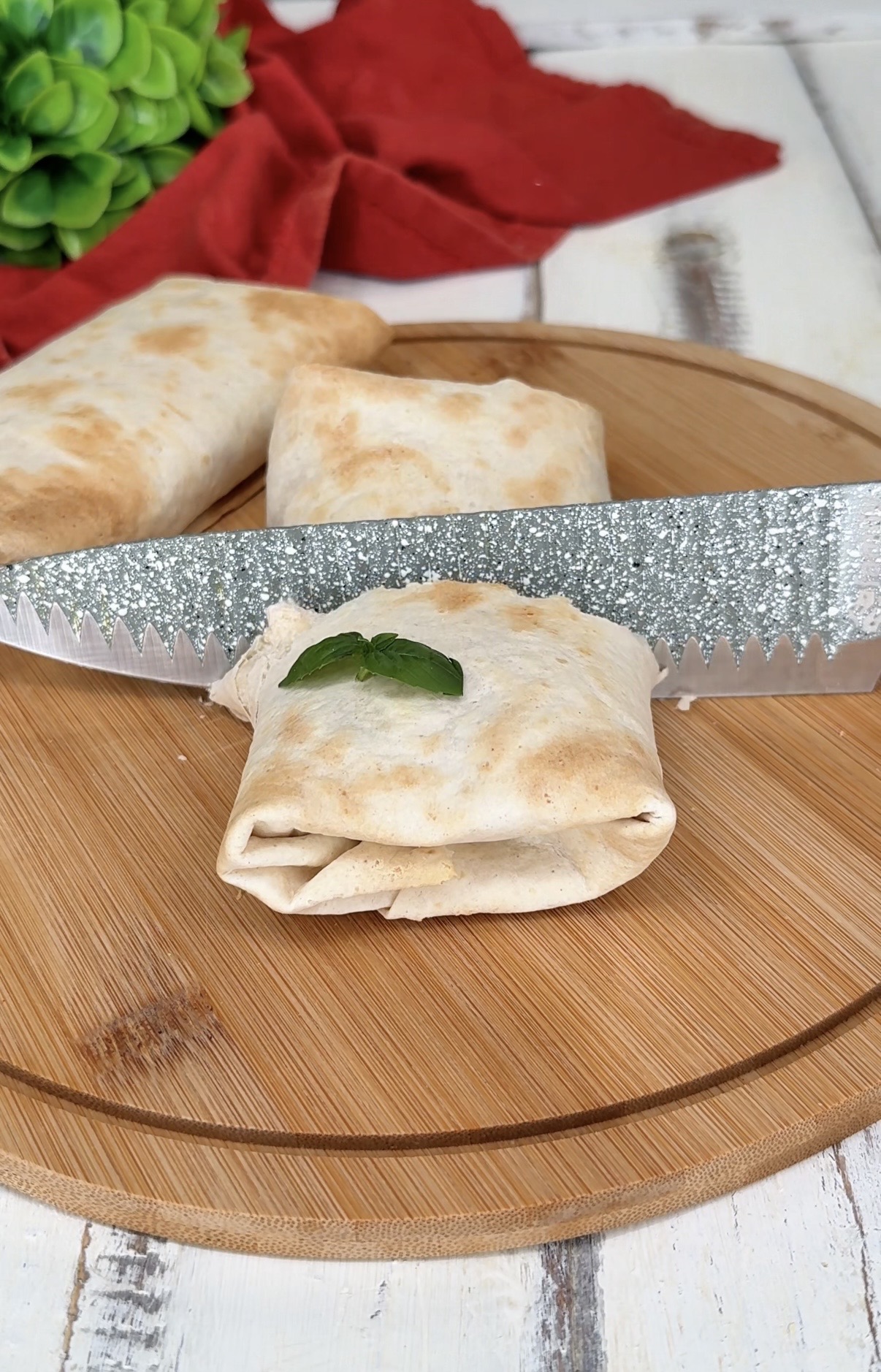 Cremiger Hähnchen-Burrito