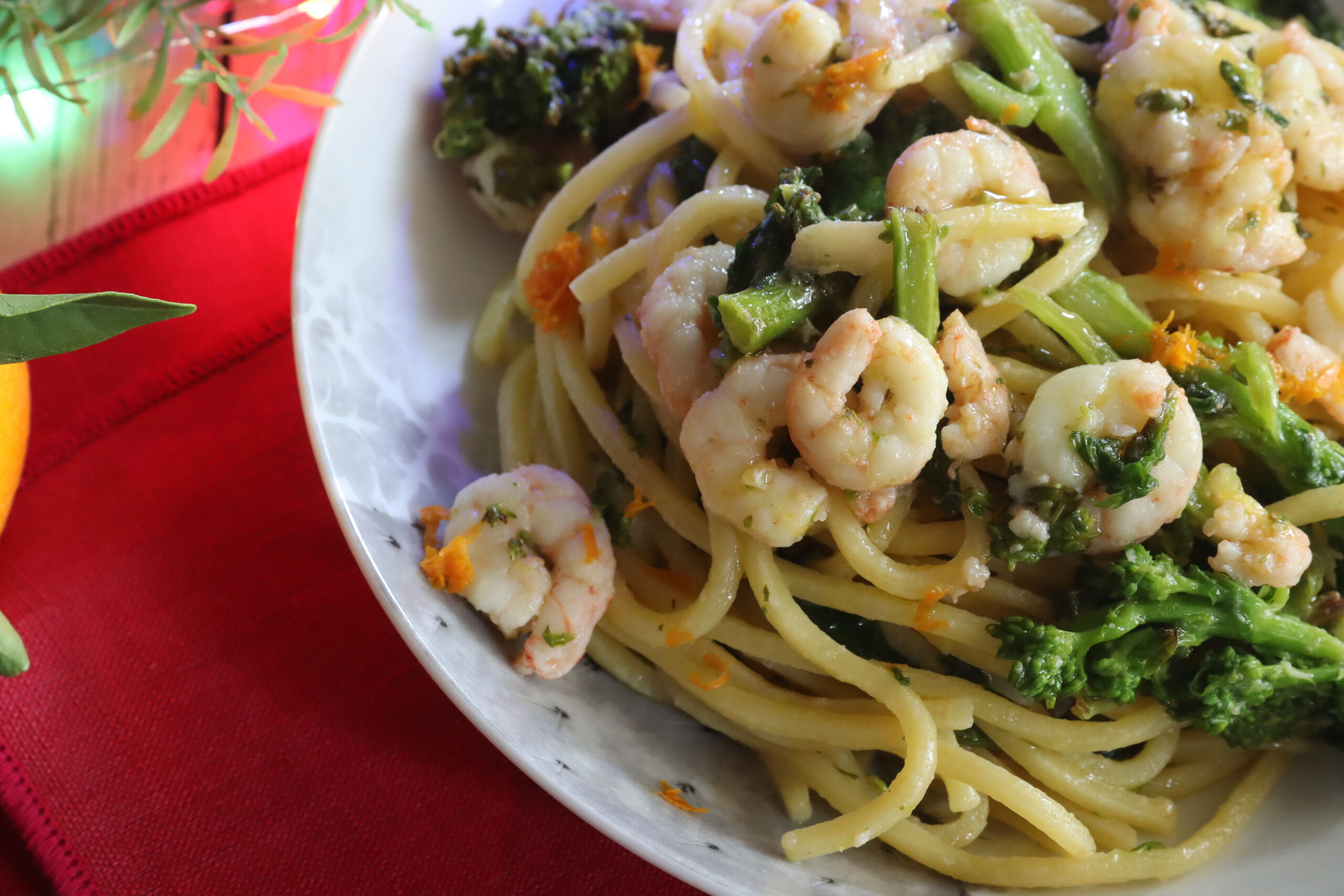 Pasta mit Garnelen und Friarielli